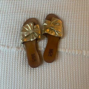 Miz Mooz gold sandals